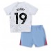 Tanie Strój piłkarski Aston Villa Moussa Diaby #19 Koszulka Wyjazdowej dla dziecięce 2023-24 Krótkie Rękawy (+ szorty)